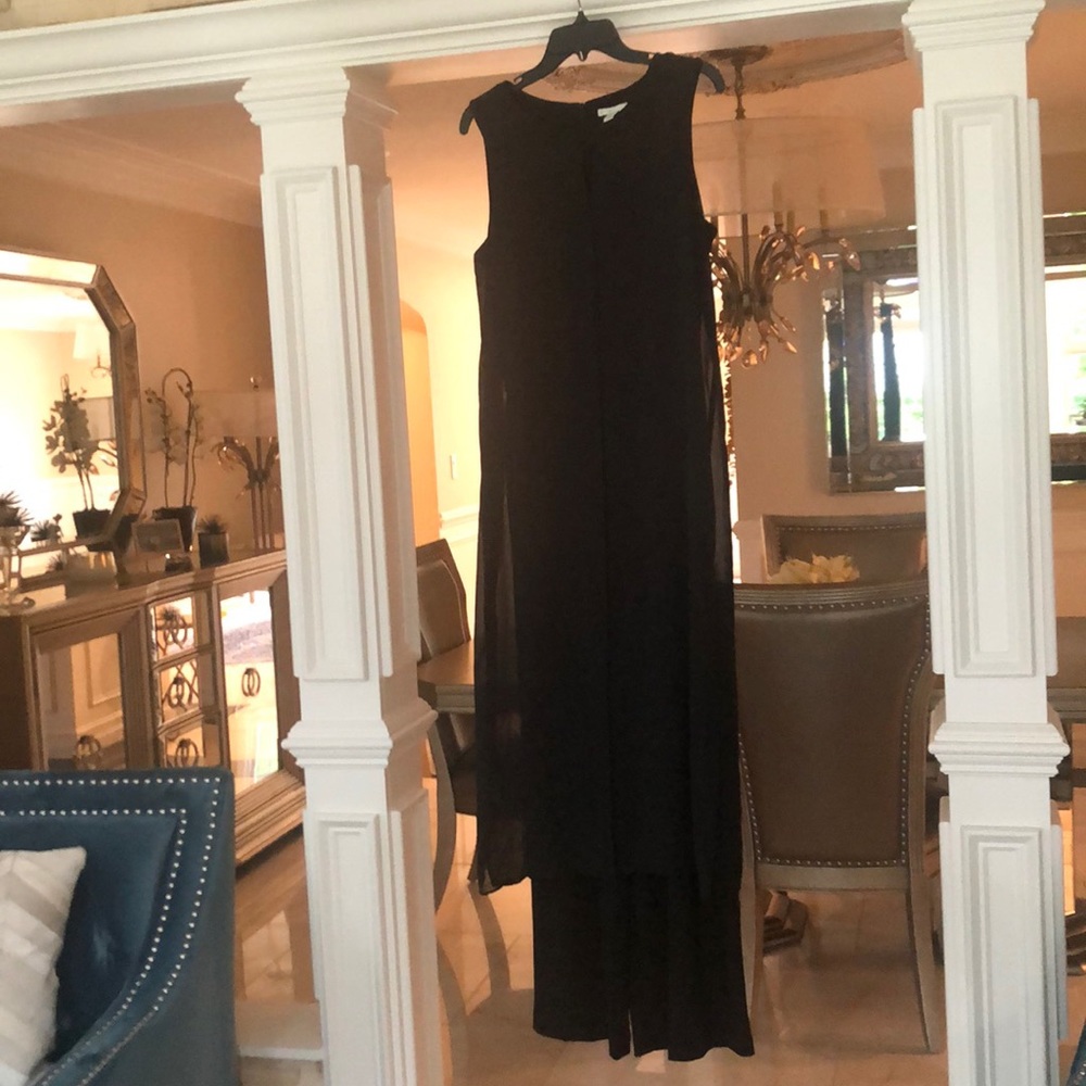 EST 1946 black  cape evening jumpsuit